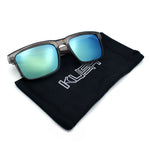 Premium Kush Polarized Keyhole Rectangle Sport Horn Rim Sunglasses