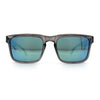 Premium Kush Polarized Keyhole Rectangle Sport Horn Rim Sunglasses