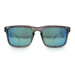 Premium Kush Polarized Keyhole Rectangle Sport Horn Rim Sunglasses