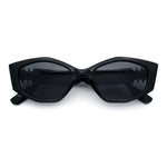 Womens Celtic Cross Motif Hinge Mod Geometric Cat Eye Sunglasses
