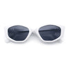 Womens Celtic Cross Motif Hinge Mod Geometric Cat Eye Sunglasses