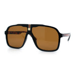 Mens Racer Mobster Fashion Oversize Sunglasses