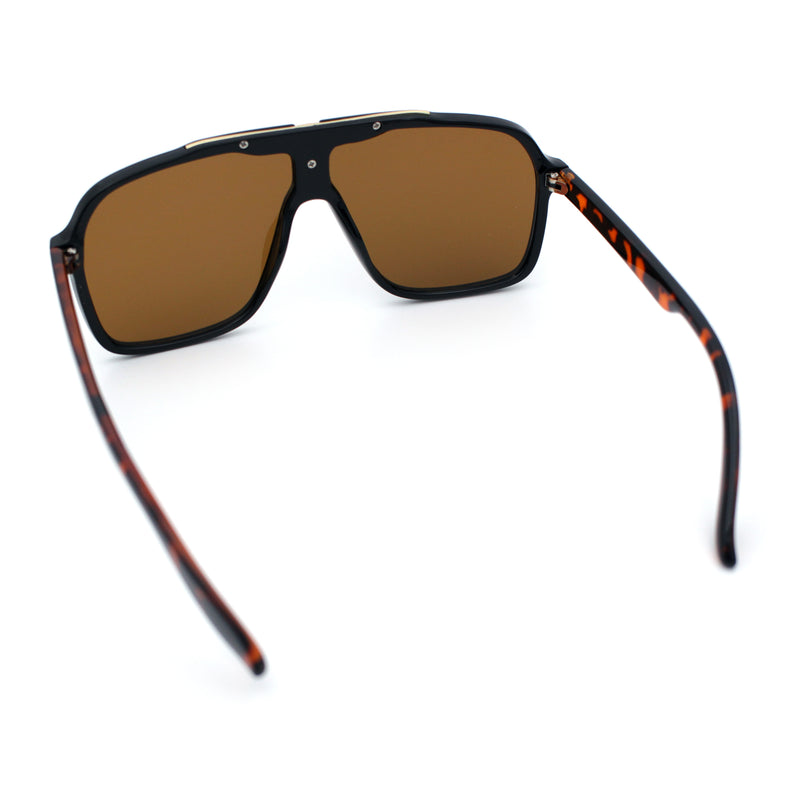 Mens Racer Mobster Fashion Oversize Sunglasses