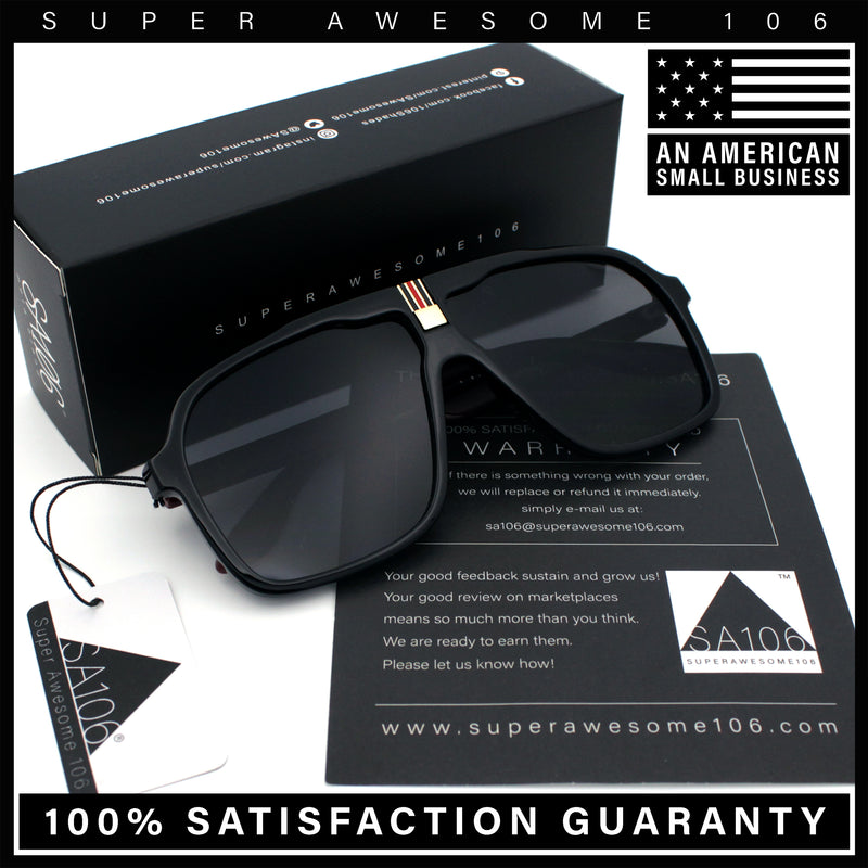 Mens Racer Mobster Fashion Oversize Sunglasses