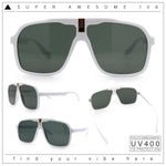 Mens Racer Mobster Fashion Oversize Sunglasses