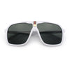 Mens Racer Mobster Fashion Oversize Sunglasses