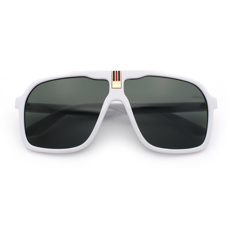 Mens Racer Mobster Fashion Oversize Sunglasses
