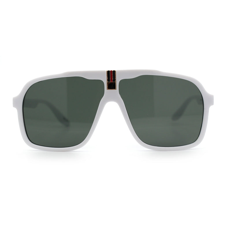 Mens Racer Mobster Fashion Oversize Sunglasses