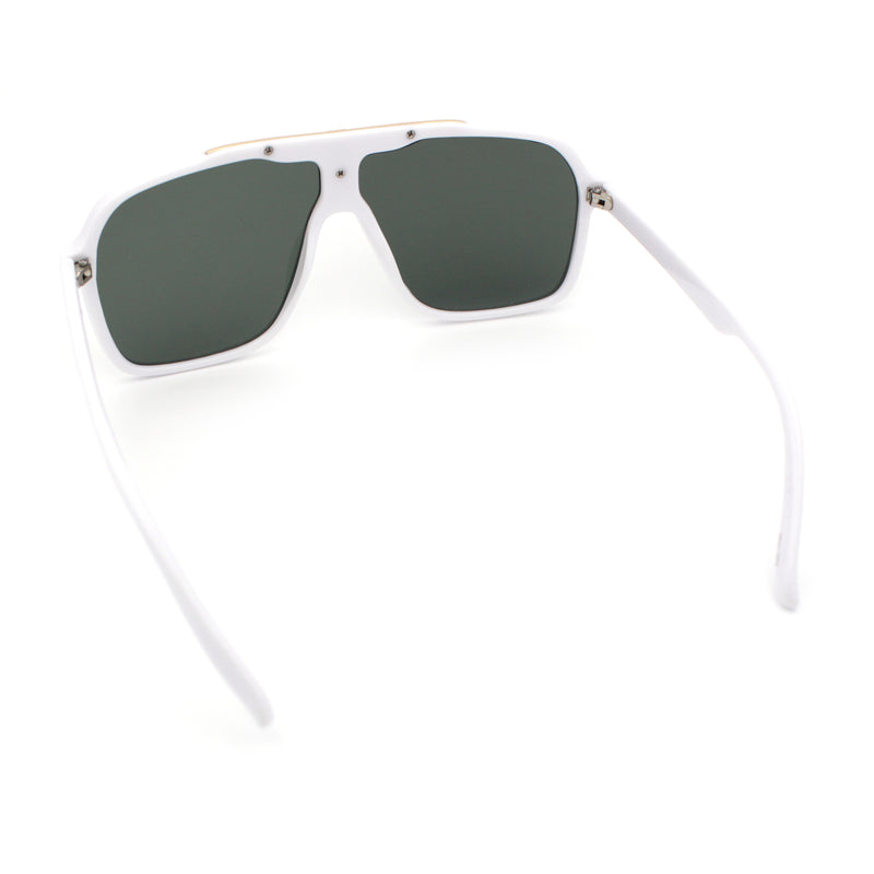 Mens Racer Mobster Fashion Oversize Sunglasses