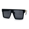 Squared Mobster Mafia Oversize Rectangular Sunglasses