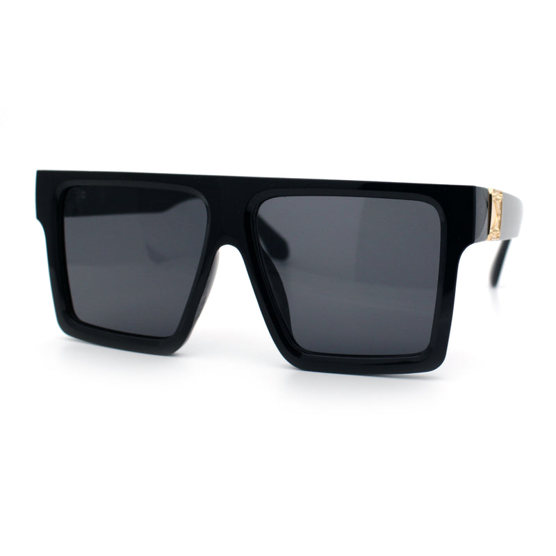 Squared Mobster Mafia Oversize Rectangular Sunglasses