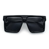 Squared Mobster Mafia Oversize Rectangular Sunglasses