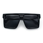 Squared Mobster Mafia Oversize Rectangular Sunglasses