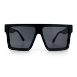 Squared Mobster Mafia Oversize Rectangular Sunglasses