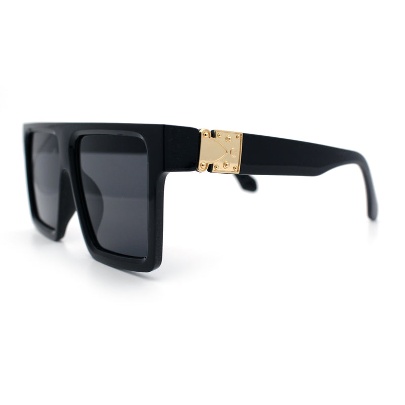 Squared Mobster Mafia Oversize Rectangular Sunglasses