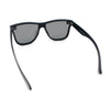 Kush Premium Mens Shield Horn Rim Mirror Lens Sunglasses