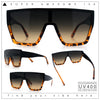 SA106 80s Flat Top Shield Robotic Plastic Sunglasses