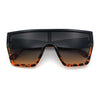 SA106 80s Flat Top Shield Robotic Plastic Sunglasses