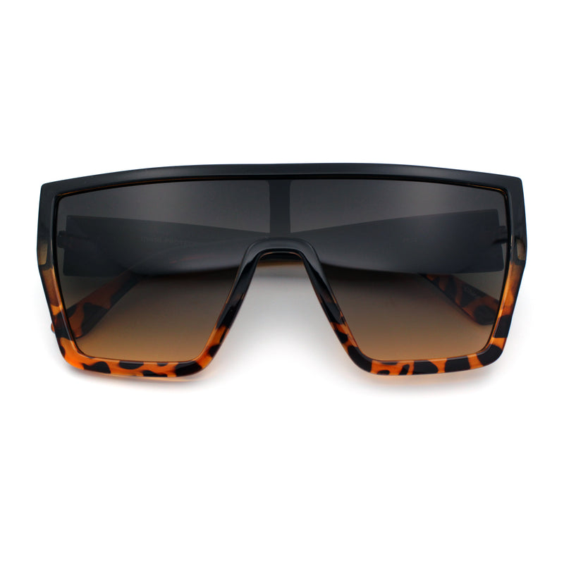 SA106 80s Flat Top Shield Robotic Plastic Sunglasses