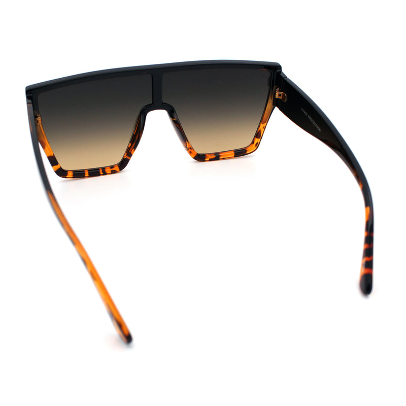 SA106 80s Flat Top Shield Robotic Plastic Sunglasses