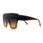 SA106 80s Flat Top Shield Robotic Plastic Sunglasses