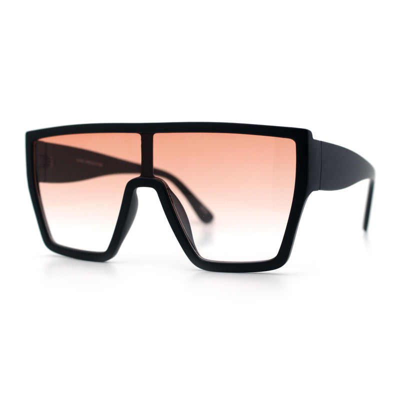SA106 80s Flat Top Shield Robotic Plastic Sunglasses