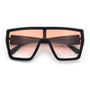 SA106 80s Flat Top Shield Robotic Plastic Sunglasses