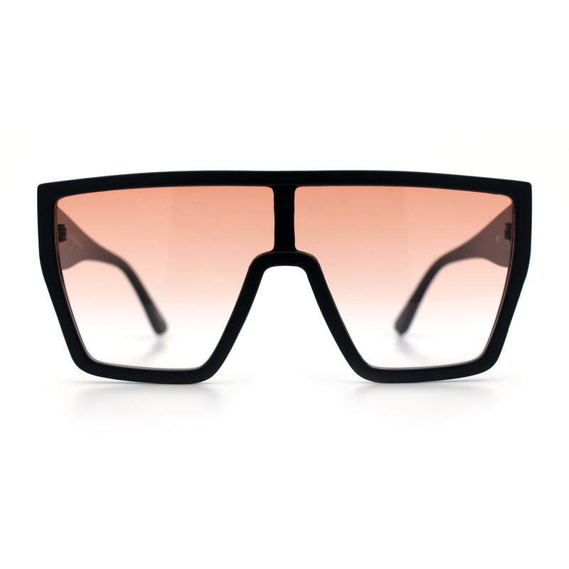 SA106 80s Flat Top Shield Robotic Plastic Sunglasses