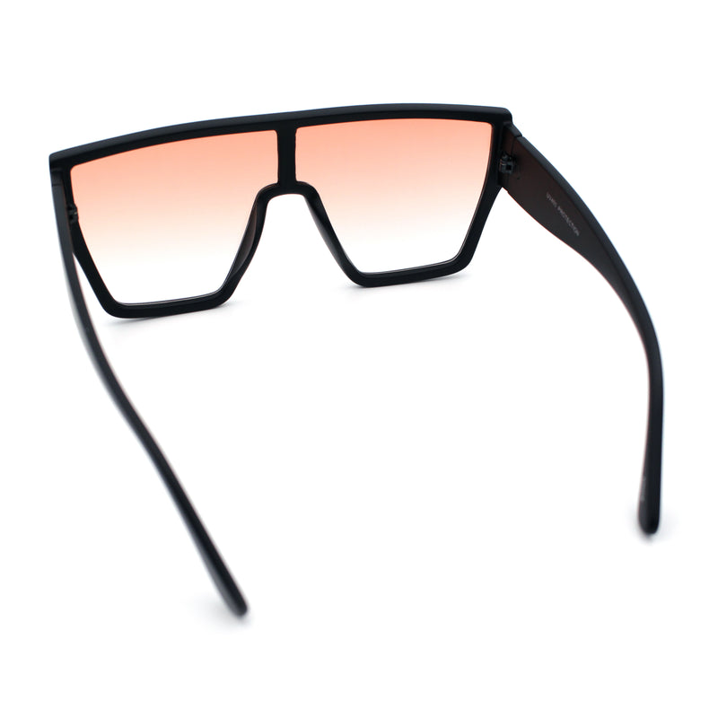 SA106 80s Flat Top Shield Robotic Plastic Sunglasses