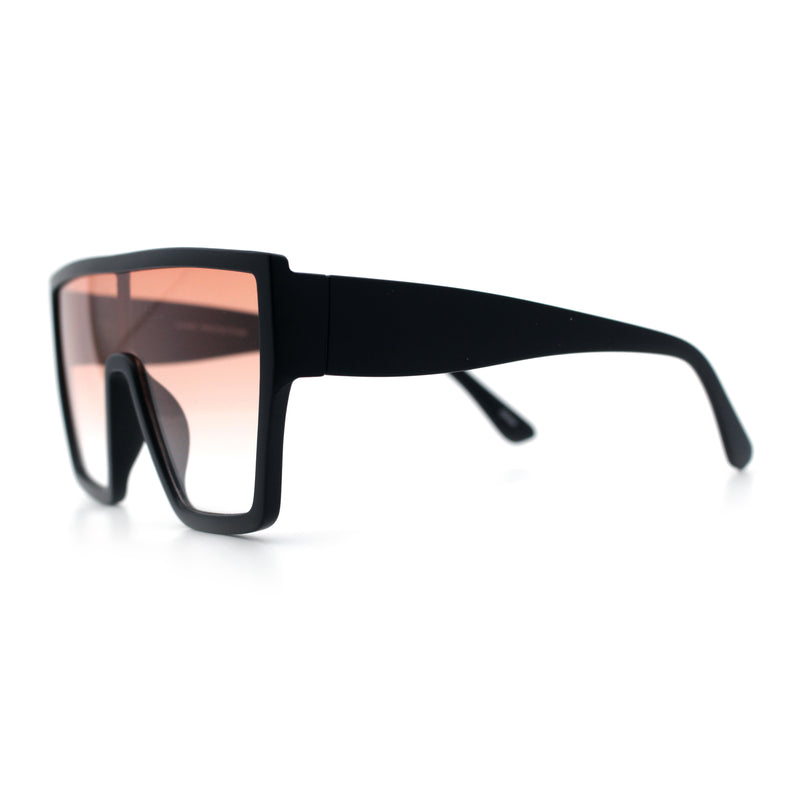 SA106 80s Flat Top Shield Robotic Plastic Sunglasses