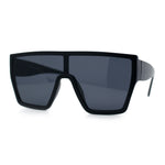 SA106 80s Flat Top Shield Robotic Plastic Sunglasses
