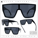 SA106 80s Flat Top Shield Robotic Plastic Sunglasses