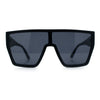 SA106 80s Flat Top Shield Robotic Plastic Sunglasses