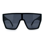 SA106 80s Flat Top Shield Robotic Plastic Sunglasses