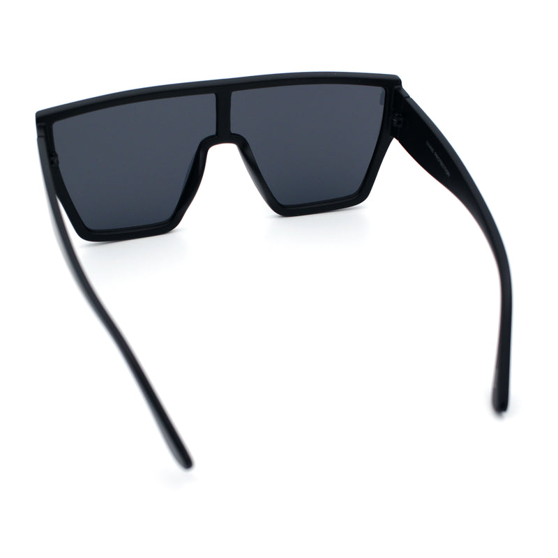 SA106 80s Flat Top Shield Robotic Plastic Sunglasses
