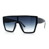 SA106 80s Flat Top Shield Robotic Plastic Sunglasses