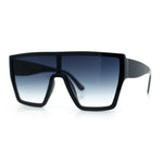 SA106 80s Flat Top Shield Robotic Plastic Sunglasses