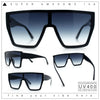 SA106 80s Flat Top Shield Robotic Plastic Sunglasses