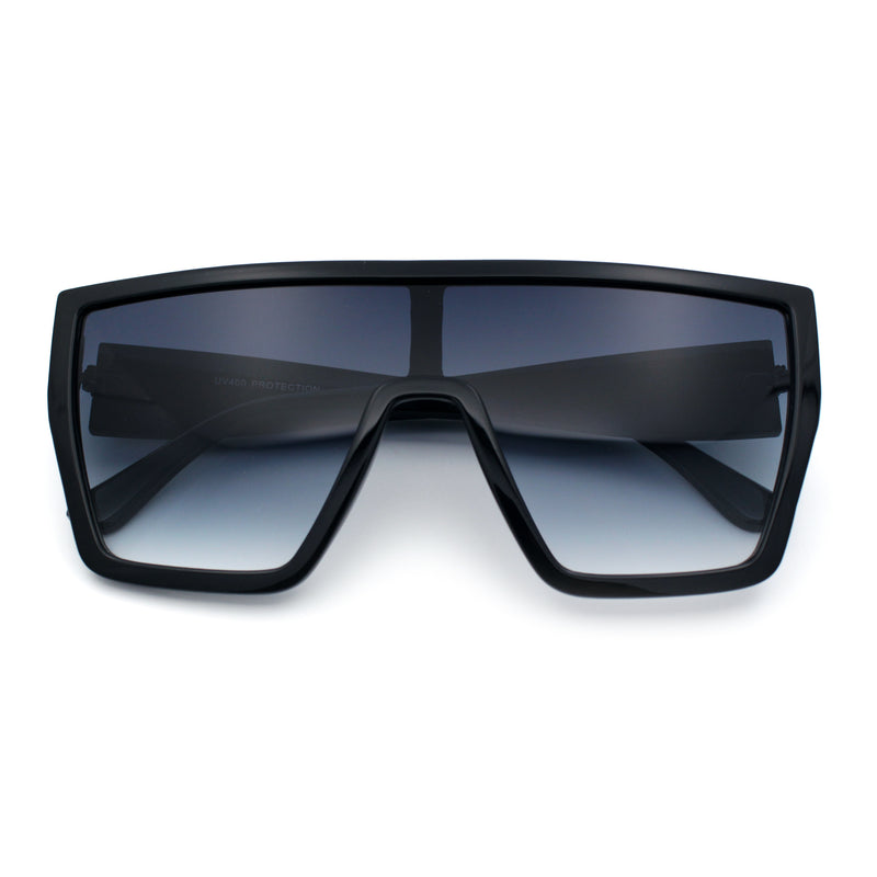 SA106 80s Flat Top Shield Robotic Plastic Sunglasses