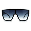 SA106 80s Flat Top Shield Robotic Plastic Sunglasses