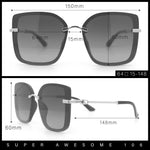 Polarized Womens 90s Glamour Butterfly Designer Sunglasses