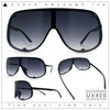 Extra Oversized Curved Shield Robotic 80s Sport Sunglasses