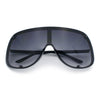 Extra Oversized Curved Shield Robotic 80s Sport Sunglasses