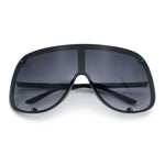 Extra Oversized Curved Shield Robotic 80s Sport Sunglasses