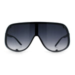 Extra Oversized Curved Shield Robotic 80s Sport Sunglasses