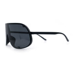 Extra Oversized Curved Shield Robotic 80s Sport Sunglasses
