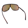 Extra Oversized Curved Shield Robotic 80s Sport Sunglasses