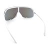Extra Oversized Curved Shield Robotic 80s Sport Sunglasses