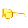 Extra Oversized Curved Shield Robotic 80s Sport Sunglasses
