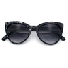 Womens Pearl Color Cat Eye Sunglasses